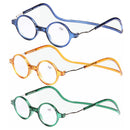 3Pcs Detachable Magnet Colorful PC Light Weight  Neck Hanging Presbyopic Reading Glasses