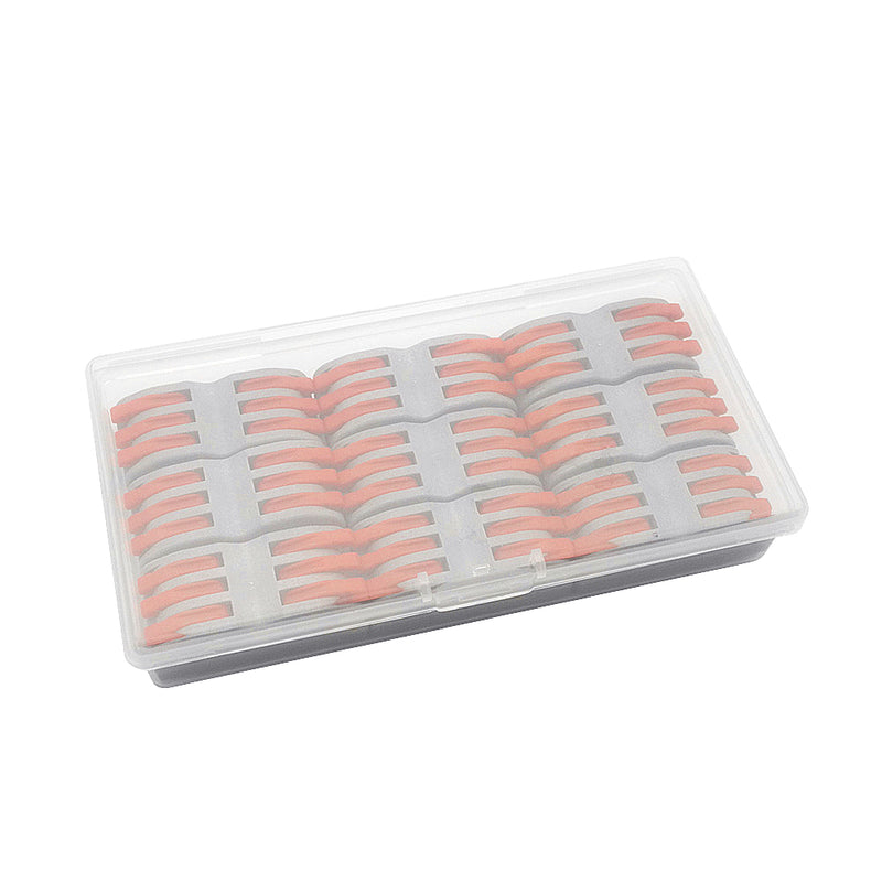 Minleaf 9Pcs 3Pin Wire Docking Connector Terminal Block Universal Quick Terminal Block Electric Cable Wire Connector Terminal 0.08-4.0mm