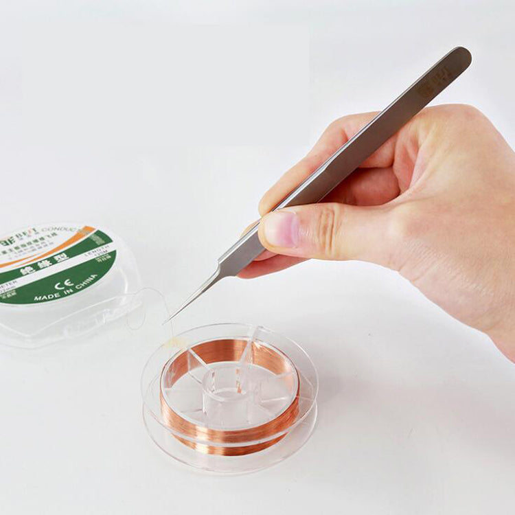 BEST BST-19 Fine Floating-wire Tweezers Ultra-sharp Elongated Mobile Phone Elbow Plus Hard Tweezer