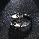 Halloween Cool Stainless Steel Skull Head Ring Punk Men Jewelry Finger Ring for Men