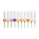 Drillpro 10pcs Titanium Coated Tungsten Carbide Micro PCB Drill Bits Set for PCB Circuit Board