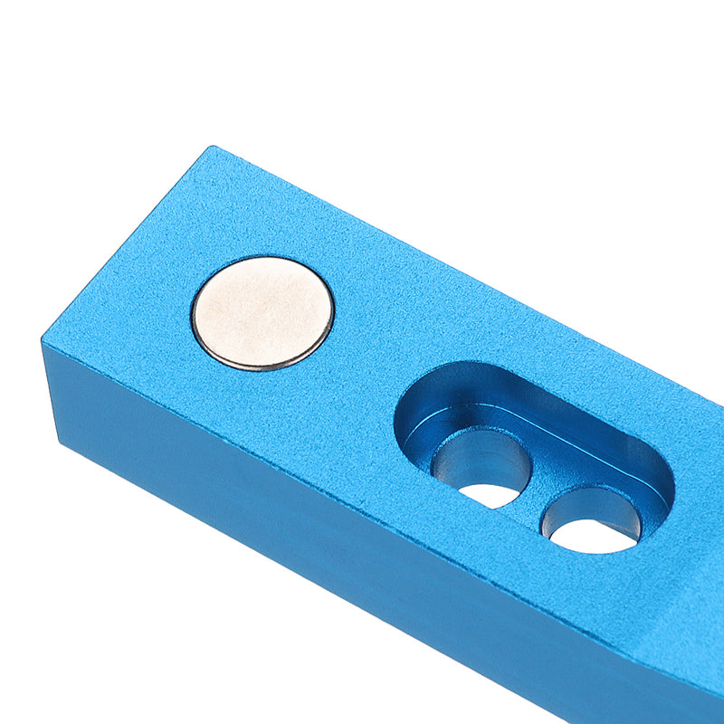 Aluminum Alloy One-hole Pocket Hole Jig with Magnet 9.5mm Oblique Hole Drill Guide Woodworking Tool