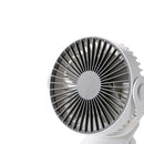 KCASA 4W Mini USB Rechargeable Clip Desk Fan Air Cooling Fan Home Student Dormitory Portable Desktop Office Fan