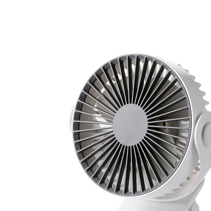 KCASA 4W Mini USB Rechargeable Clip Desk Fan Air Cooling Fan Home Student Dormitory Portable Desktop Office Fan