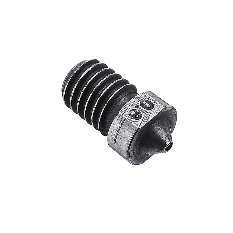 3pcs 1.75mm 0.8mm V6 Hardened Steel Nozzle For J-Head Hotend Extruder 3D Printer Part