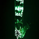 18 Inch Luminous Glass Joint Pipes Bubblers for Smoking Recycler Glass