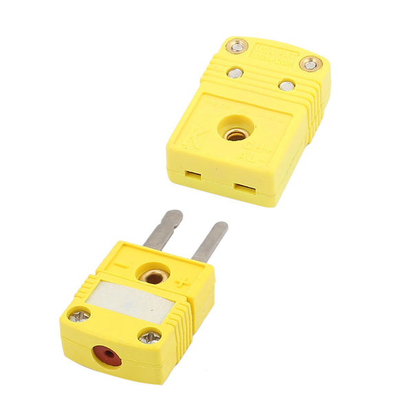 SMPW-K-M/F K Type Thermocouple Temperature Measuring Wire 1 Set Male & Female Plug Connectors