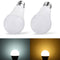 E27 B22 7W SMD5730 Warm White Pure White LED Light Control Bulb No Flicker AC85-265V