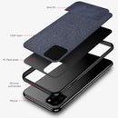 Bakeey Anti-fingerprint Cotton Cloth PU Leather Protective Case for iPhone 11 Pro 5.8 inch