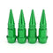 4pcs Tire Dustproof Wheel Stem Valve Caps Aluminum Car Auto Bike Spike Shape