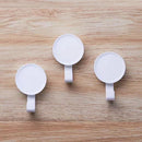 6Pcs Happy Life Hook Home Kitchen Bathroom Wall Hangers for Coat Towel Keys