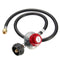 20PSI Adjustable Propane Gas Regulator High Pressure LPG Heater Burner Stove Fryer with 4ft Hose