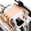 Aurora Colorful Backlit 3Pin 3 Fans 4 Copper Tube Dual Tower CPU  Cooling Fan Cooler Heatsink for Intel AMD