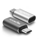 Rocketek Type C Female To Micro USB Male Charging OTG Adapter Converter for Phones Macbook PC Tablet