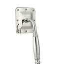 Stainless Steel Square Shape Silicone Water Outlet Bathroom Rainfall Shower Head