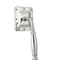 Stainless Steel Square Shape Silicone Water Outlet Bathroom Rainfall Shower Head