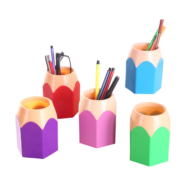 Creative Pen Holder Pencil Tip Hit Color Pen Holder Office Study Stationery Desktop Storage