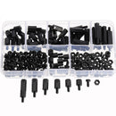 Suleve M3NH11 M3 Nylon Screw Black White Hex Screw Nut PCB Standoff Assortment Kit 180Pcs