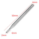 Drillpro 10pcs 2mm HRC58 3 Flutes End Mill Cutter Tungsten Carbide CNC Milling Cutter Tool for Aluminum