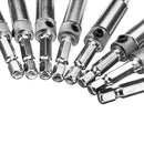 8pcs Self Centering Hinge Hardware Drill Bit Set Pilot Hole Guides Door Window Hinges Set