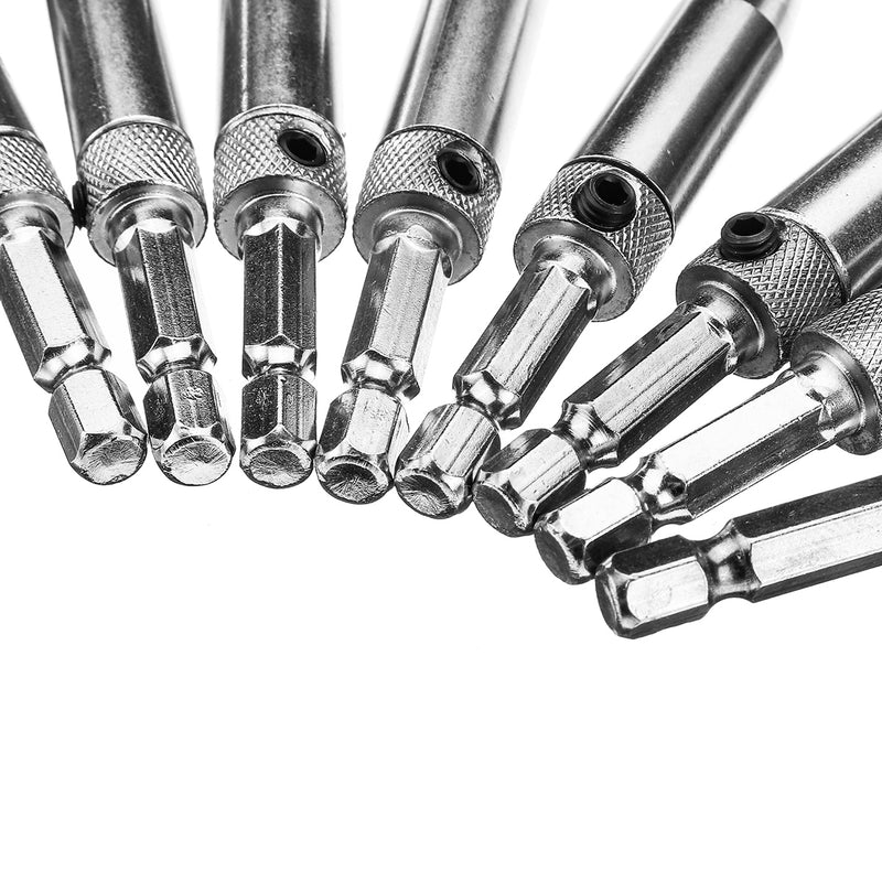 8pcs Self Centering Hinge Hardware Drill Bit Set Pilot Hole Guides Door Window Hinges Set