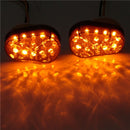 2Pcs 12V Smoke 15 LED Flush Mount Turn Signal Blinker Universal