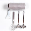 Hook Rail Bathroom kitchen organizer Multi-function paper towel holder Wall