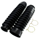 Motorcycle Front Fork Black Rubber Boots Dust Jacket Cover 200x50x38mm