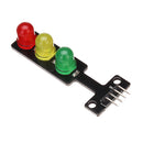 3pcs 5V LED Traffic Light Display Module Electronic Building Blocks Board For