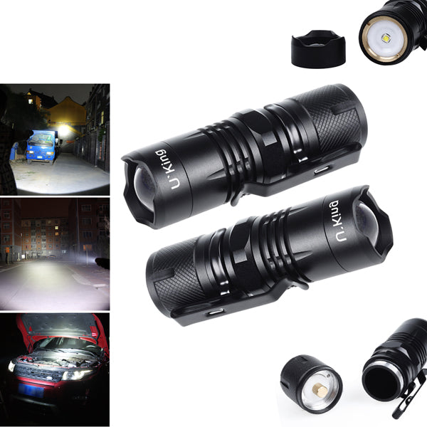 U King ZQ-CJT09 T6 1000LM Zoomable Outdooors Mini LED Flashlight