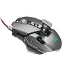 HSJ J800 6400 DPI Wired LED RGB Backlight Full-key 7 Mechanical Gaming Mouse for PC Laptop