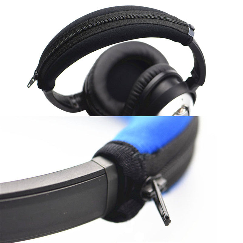 LEORY Headphone Earpads Headband For Bose QC15 QC2 Cushion Replacement Cover With Zipper