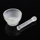 60mm Footed Glass Mortar And Pestle Set Lab Grinder Experimental Grouting Bowl Tool