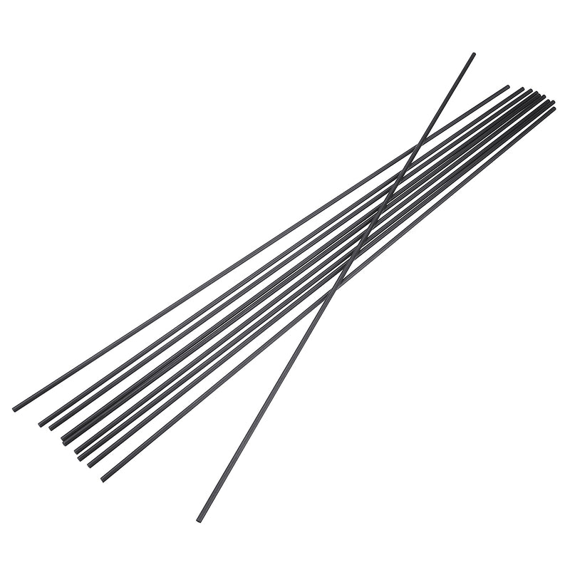 10Pcs/Set 400mm Round Carbon Fiber Tube Pure Carbon Hollow Pipe Roll Wrapped Matt Surface for RC Airplane DIY Tool