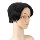 Women Natural Black Short Bob Hair Ombre Wigs Party Costume Cosplay Full Wig