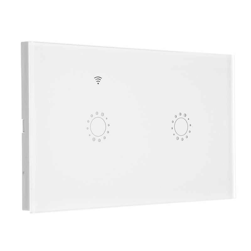 250V 10A 1/2/3 Gang Smart Touch Light Switch WiFi RF APP Remote Control US Plug Works with Alexa