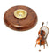 Imitation Carbon Fiber Metal Eye Anti-Slip Mat Wood Color For Cello