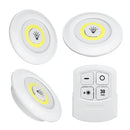 1/3/6pcs LED Wireless Stick On  LED Tap Light Bright Remote Battery Cabinet Closet Night Lamp