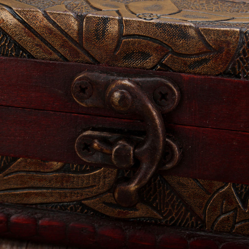 Wooden Large Jewelry Display Box Necklaces Storage Case Ring Desktop Organizer Gift