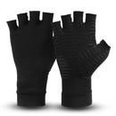 1 Pair Half Finger Gloves Anti Arthritis Copper Pain Relief Glove Hand Protection Training Protector