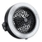 2-in-1 12 LED Camping Lights Fan Lantern Lamp Flashlight Ceiling Fan Outdoor Fun-Battery Style