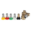 High Pressure Car Washer Pressure Washer Nozzle Tips Pivot Coupler Spray Adapte Kit 4000 PSI