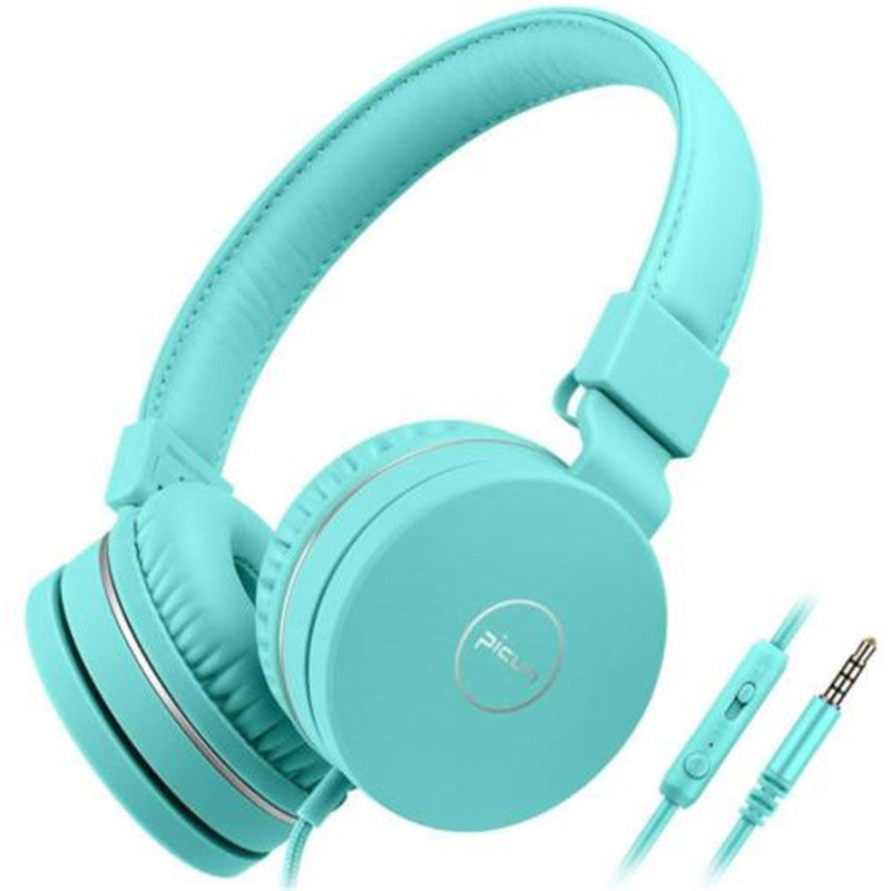 Picun C30 Wired Volume Control Foldable Children Headphone Safely Over-ear Headset With 3.5mm Jack