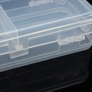 Multifunctional Transparent Plastic Fishing Tackle Box Fishing Lure Hooks Storage Box