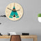 Loskii CC034 Creative Wall Clock Mute Wall Clock Cartoon Wall Clock For Home Office Decorations