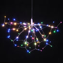 Battery Operated 8 Mode LED Dandelion Hanging String Light with Remote Control Christmas Decor