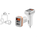 Bakeey 2.1A Dual USB LED Display  Fast Charging Car Charger For iPhone X XS HUAWEI P30 Oneplus 7 XIAOMI MI9 S10 S10+