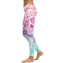 Women Winter High Elastic Skeleton Skull Halloween Pattern Digital Printing Fitness Yoga Pants
