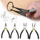 7inch Circlip Plier Retaining Clip Tool Internal External Straight Combination Jewelry Wire Work Small Pliers