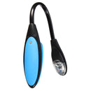 Portable Flexible Mini Clip On Book Desk Light Bright White Reading Lamp